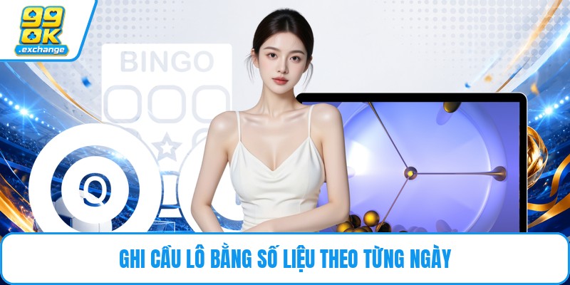 Ghi cầu lô bằng số liệu theo từng ngày